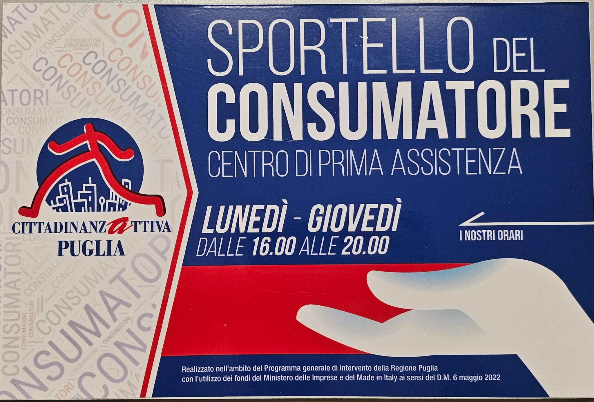 Bari orari sportello