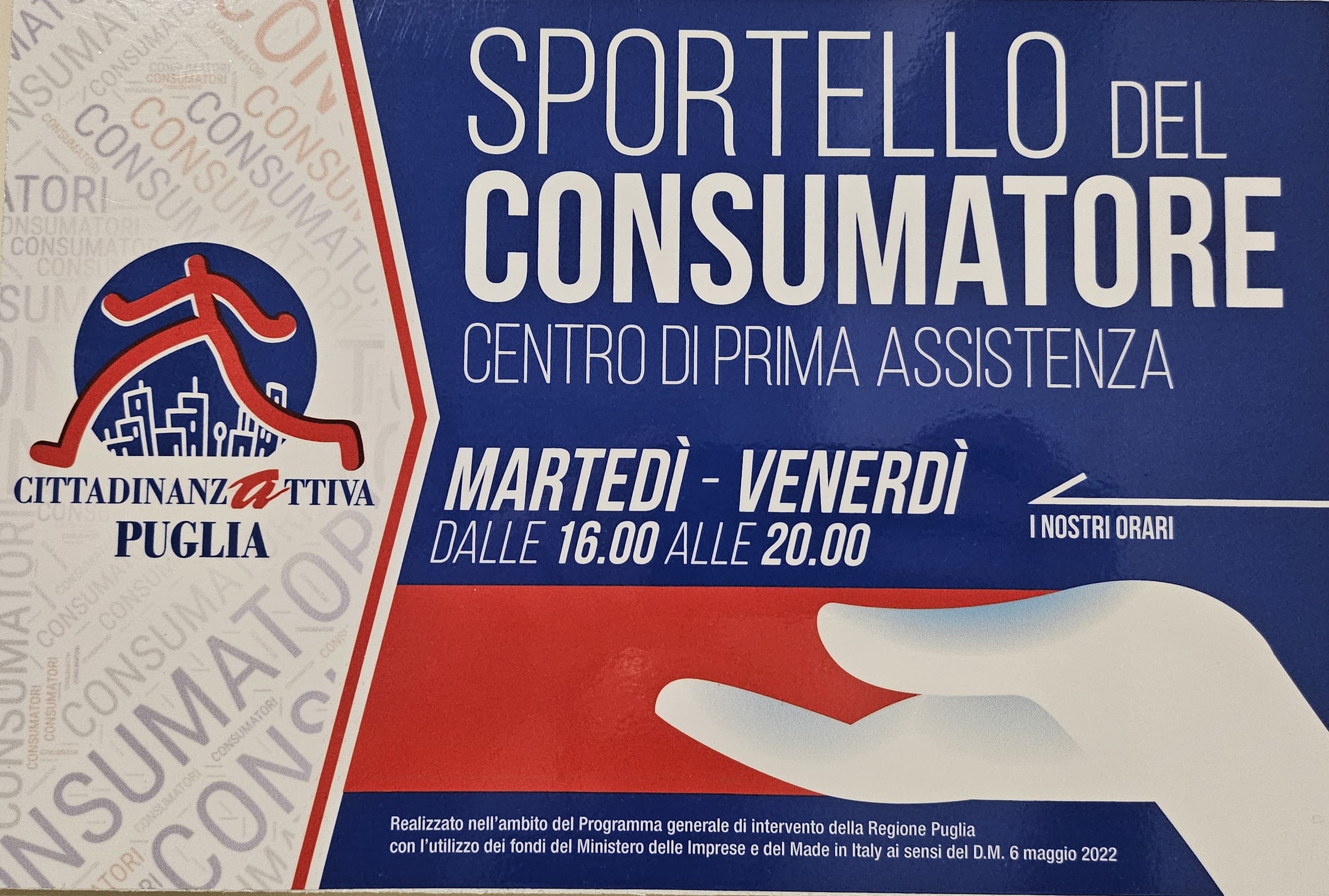 Cerignola orari sportello